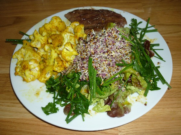 boeuf chou fleur à peine poêlé.JPG