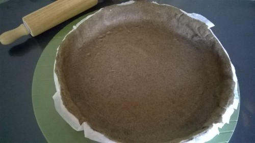 Pâte au sarrasin avant de passer au four